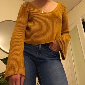 bell sleeve sweater